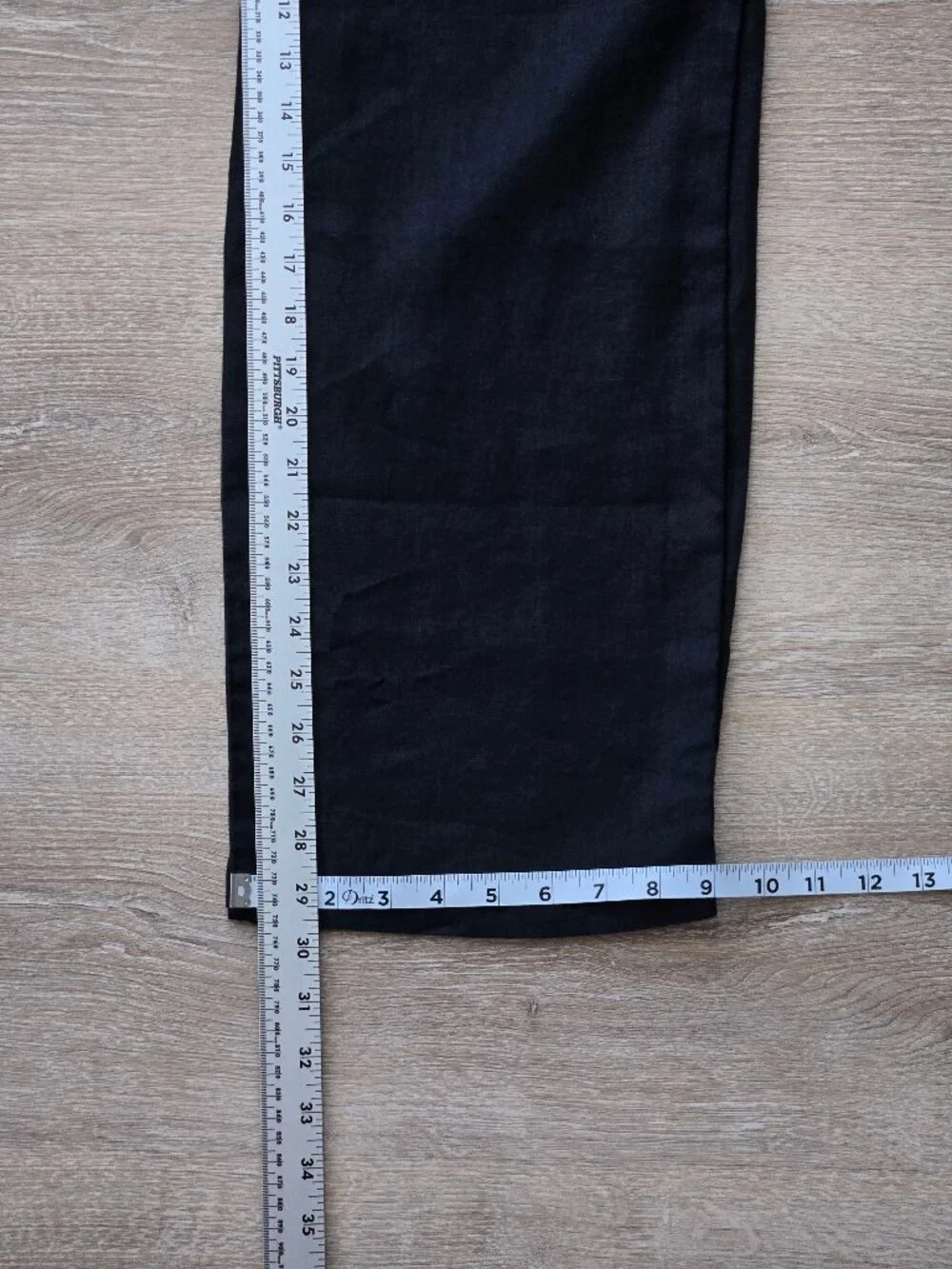Quince 100% European Linen Pleated Trousers Black High Rise Size 0 New With Tags